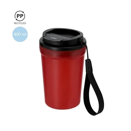 Vaso reciclado de 360 ml con tapa hermética ref 21779 - 00