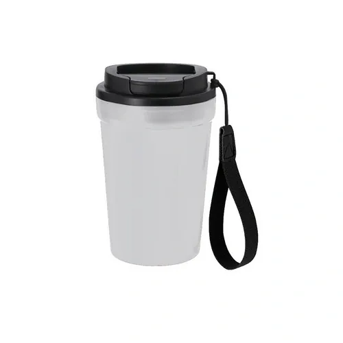 Vaso reciclado de 360 ml con tapa hermética ref 21779 - Transparente