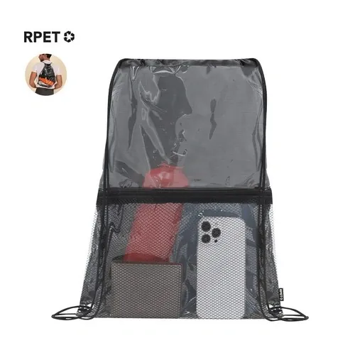 Mochila de cuerdas RPET con diseño transparente ref 21782 - 00