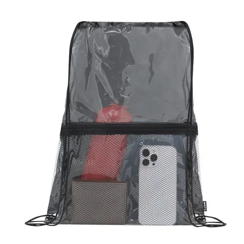 Mochila de cuerdas RPET con diseño transparente ref 21782 - 02