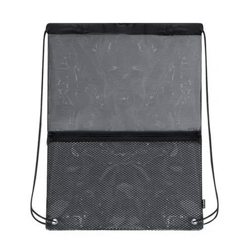 Mochila de cuerdas RPET con diseño transparente ref 21782 - Negro