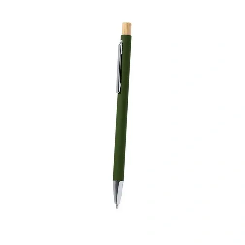 Bolígrafo de aluminio reciclado con pulsador de bambú ref 21785 - 07