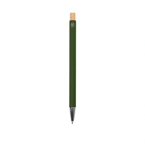 Bolígrafo de aluminio reciclado con pulsador de bambú ref 21785 - 08