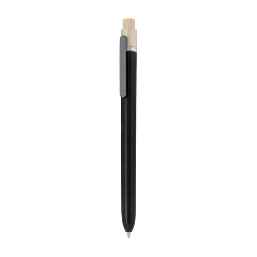 Bolígrafo RABS eco-friendly con clip metálico ref 21792 - Negro