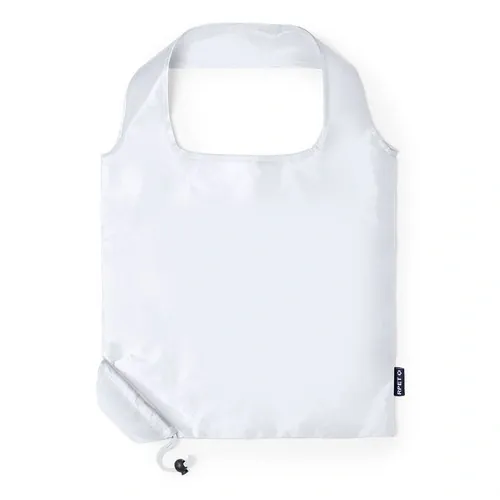 Bolsa plegable RPET con accesorio de ajuste ref 21827 - Blanco