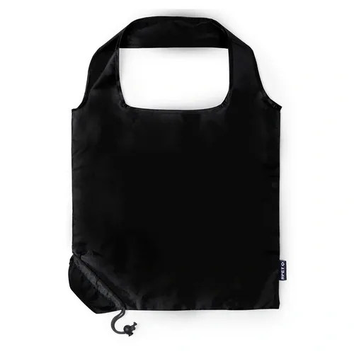 Bolsa plegable RPET con accesorio de ajuste ref 21827 - Negro