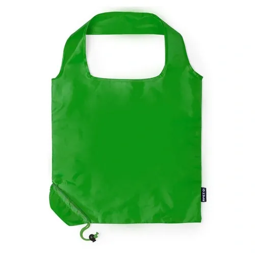 Bolsa plegable RPET con accesorio de ajuste ref 21827 - Verde