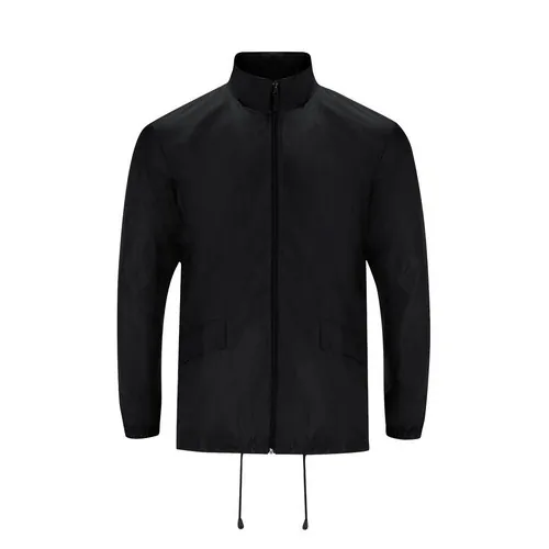 Chubasquero unisex con capucha extraíble y ajuste personalizado ref 21829 - Negro