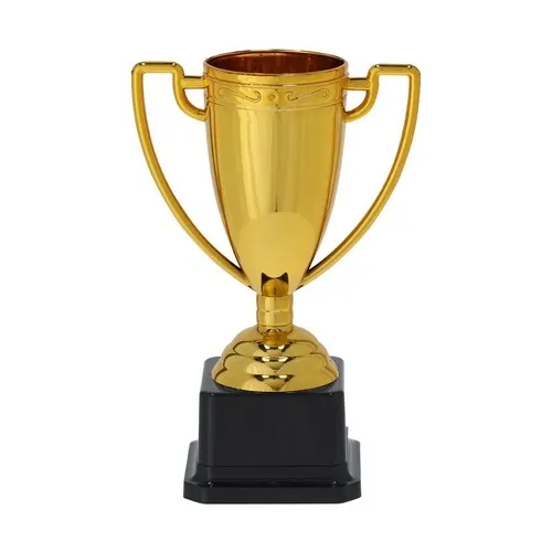 Trofeo dorado con acabado brillante y asas elegantes ref 21858 - Dorado