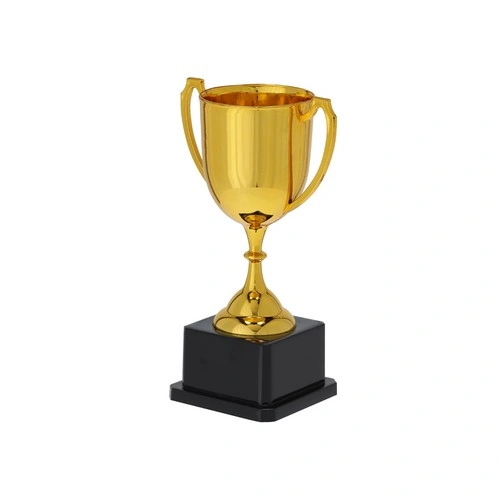 Trofeo dorado con acabado brillante y asas elegantes ref 21859