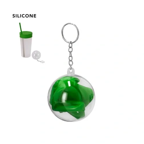 Cubrevasos con pajita de silicona ajustable ref 21874 - 00