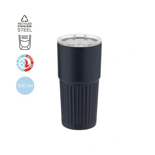 Vaso térmico de acero reciclado con tapa dosificadora ref 21895 - 04