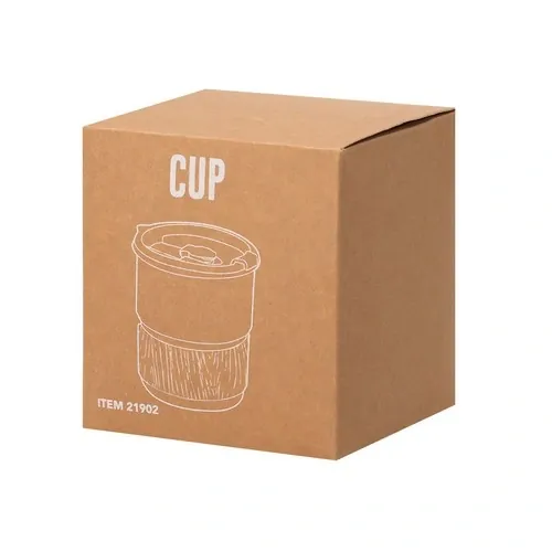 Vaso de acero inox con banda de madera y tapa dosificadora ref 21902 - 10