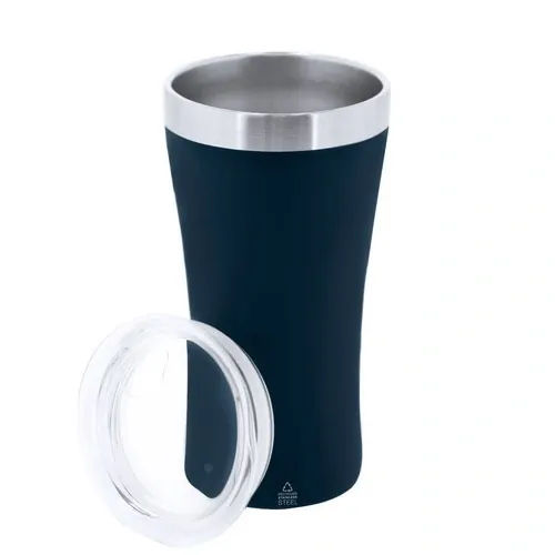 Vaso térmico de acero reciclado con tapa dosificadora ref 21910 - 05