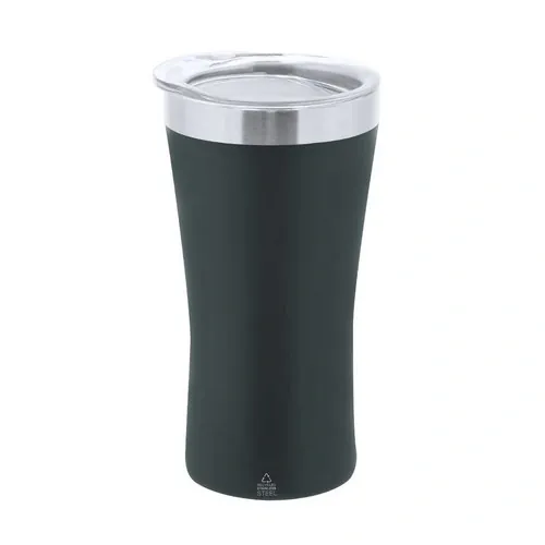 Vaso térmico de acero reciclado con tapa dosificadora ref 21910 - Gris