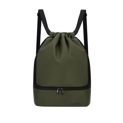 Mochila PU con compartimento portazapatos ref 21931 - Verde