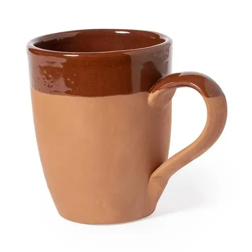 Taza clásica de barro sostenible con diseño curvado ref 2660 - 00