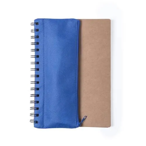 Libreta de anillas con estuche y bolígrafo reciclado ref 5661