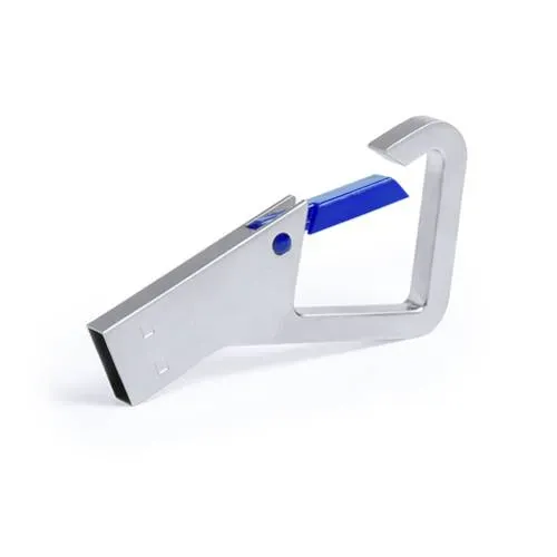 Memoria USB 8GB diseño mosquetón metálico ref 5761 - 01