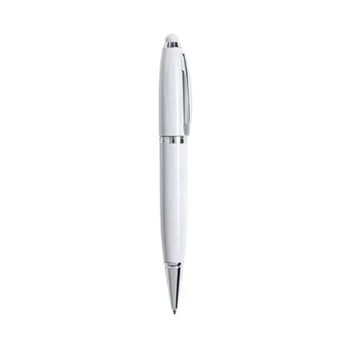 Bolígrafo tecnológico multifunción con memoria USB 16GB ref 5849 - Blanco