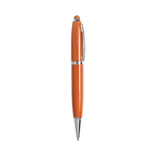 Bolígrafo tecnológico multifunción con memoria USB 16GB ref 5849 - Naranja