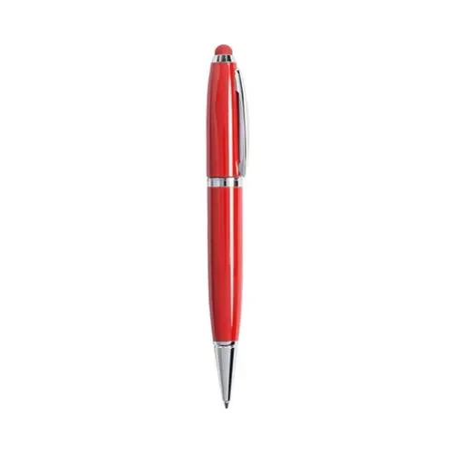 Bolígrafo tecnológico multifunción con memoria USB 16GB ref 5849 - Rojo