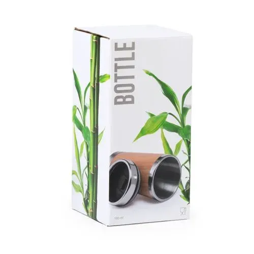 Vaso Nature acero inox y bambú con tapa dosificadora ref 6170 - 02