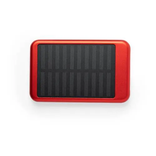 Batería solar 4000 mAh de aluminio con salida USB ref 6307