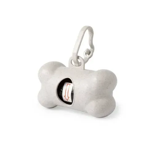 Dispensador de bolsas para mascotas en fibra de bambú ref 6378 - Natural