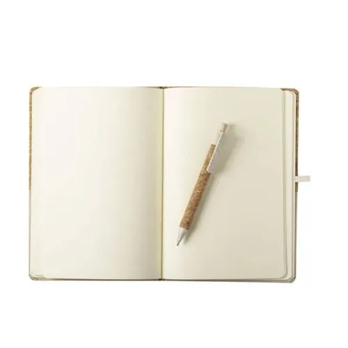Set de bloc de notas y bolígrafo ecológico ref 6394 - 01