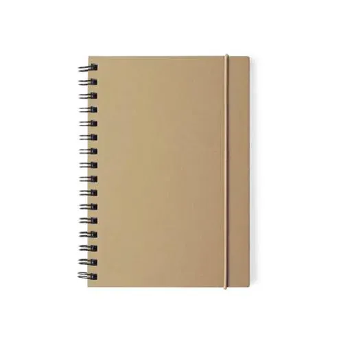 Libreta con anillas ecológica y tapa rígida ref 6399 - Negro