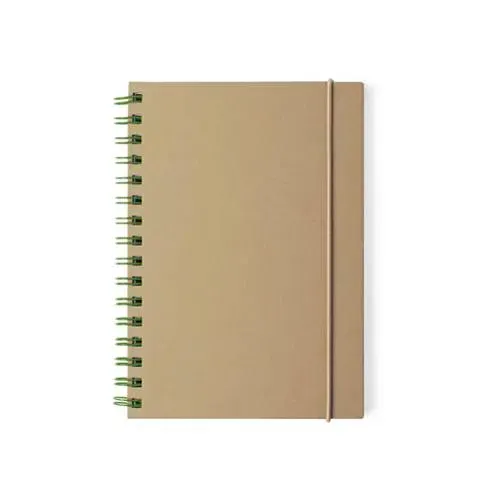 Libreta con anillas ecológica y tapa rígida ref 6399 - Verde