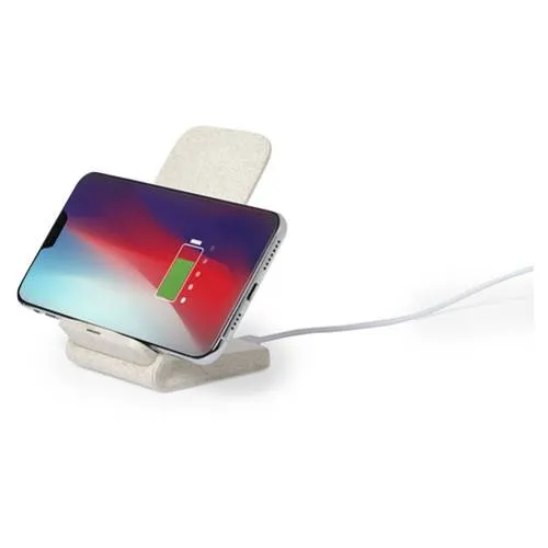 Cargador inalámbrico nature con soporte para móvil ref 6537
