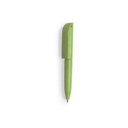 Minibolígrafo giratorio de caña de trigo ecoamigable ref 6567 - Verde