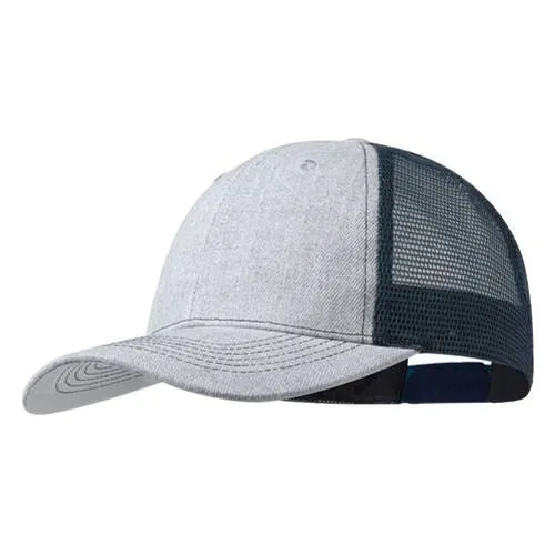 Gorra bicolor con ventilación y cierre ajustable ref 6618 - Marino