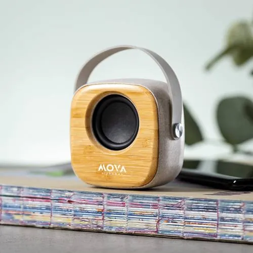 Altavoz Bluetooth de bambú con conexión 5.0 ref 6666