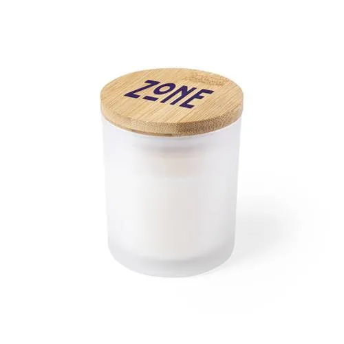 Vela Nature Aroma Vainilla en Cristal con Tapón de Bambú ref 6792