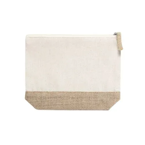 Neceser Nature con yute laminado y algodón natural ref 6827