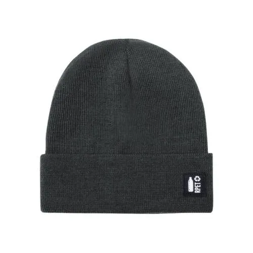 Gorro de punto suave y cálido en poliéster reciclado ref 6854 - Gris