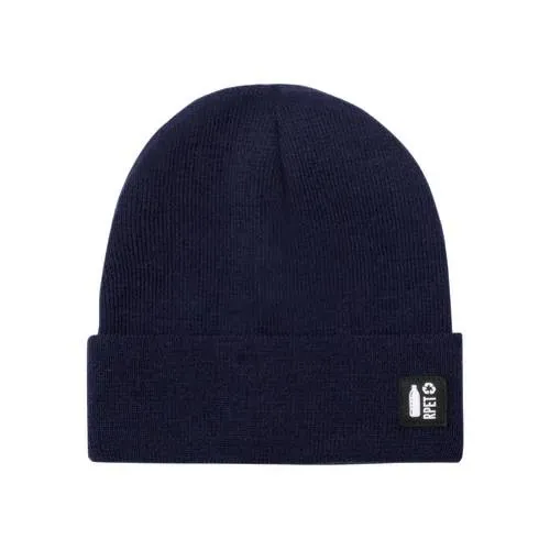 Gorro de punto suave y cálido en poliéster reciclado ref 6854 - Marino