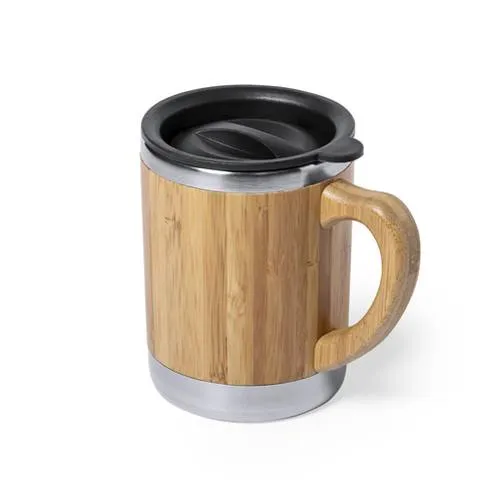 Taza Nature con tapón dosificador y doble pared ref 6876