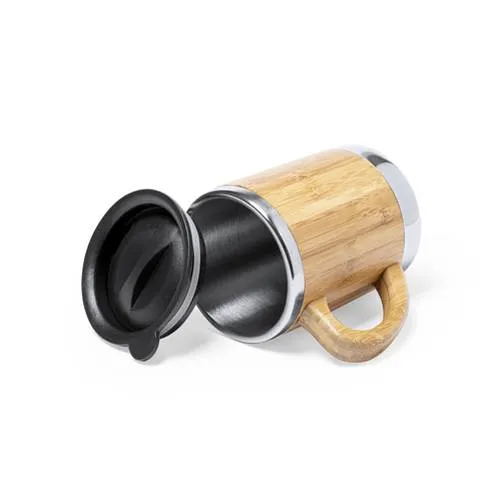 Taza Nature con tapón dosificador y doble pared ref 6876