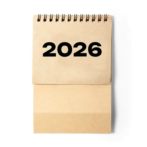 Calendario de sobremesa reciclado con diseño funcional ref 6921 - 02