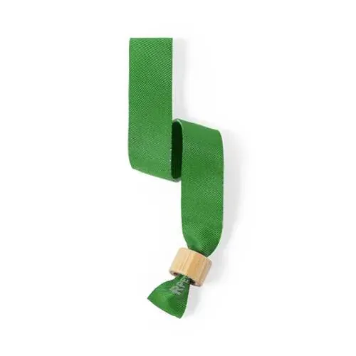 Pulsera nature ajustable de poliéster reciclado ref 6973 - Verde