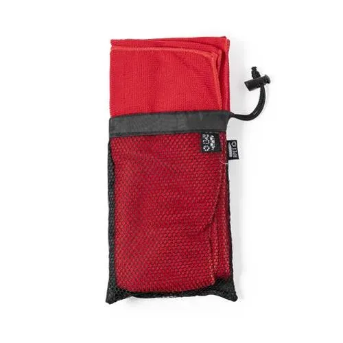 Toalla absorbente de RPET sostenible y ecológica ref 6980 - Rojo