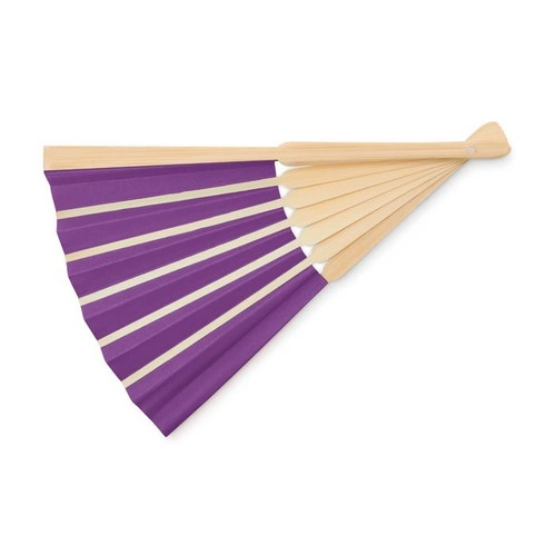 Abanico de bambú con tejido de papel ligero ref MO6828