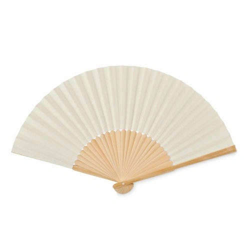 Abanico de bambú con tejido de papel ligero ref MO6828