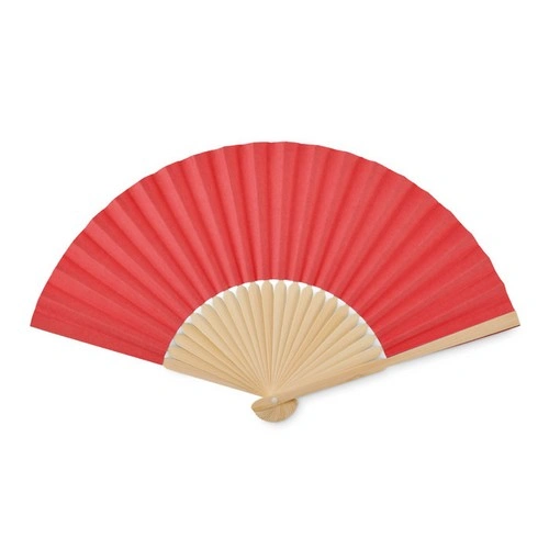Abanico de bambú con tejido de papel ligero ref MO6828
