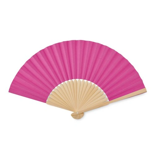 Abanico de bambú con tejido de papel ligero ref MO6828