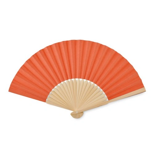 Abanico de bambú con tejido de papel ligero ref MO6828